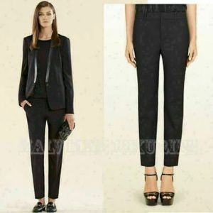 GUCCI PANTS HOLIDAY BLACK STRETCH WOOL